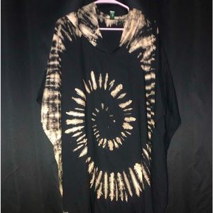 100% Rayon poncho like coverup